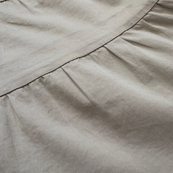 Tiered Ruffled Mid-Length Skirt | 100% Cotton Flared Skirt - Picture 5 of 12